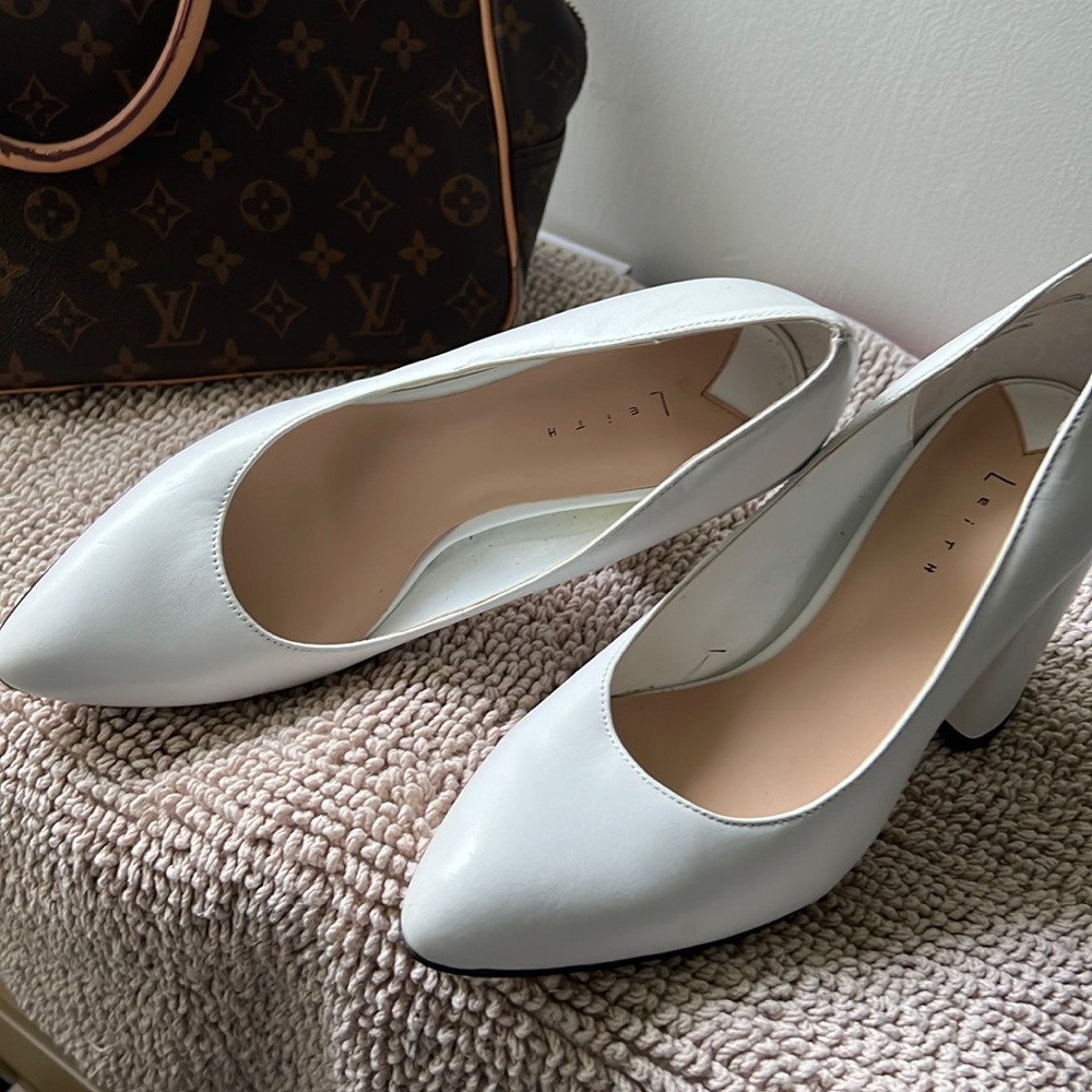 Leather heels